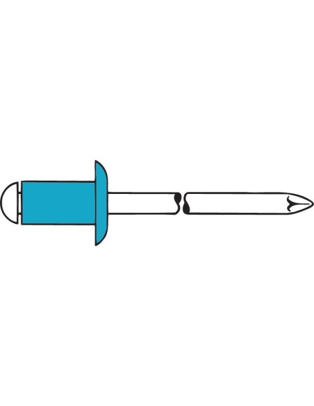 REMACHE CIEGO A2/VA C/PULSADOR 3,2X 8MM GESIPA